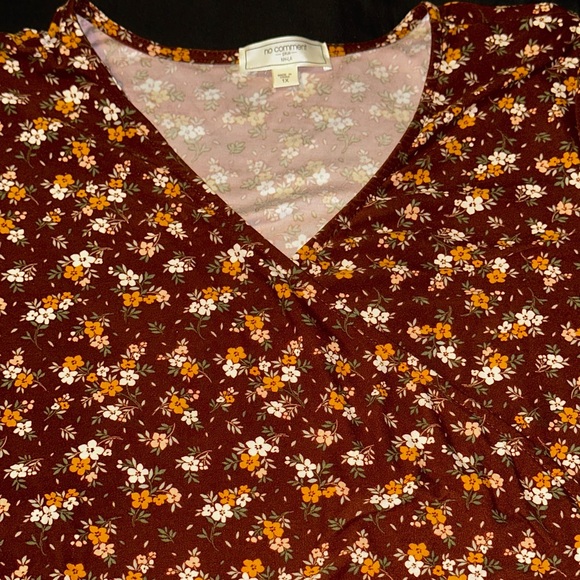 no-comment Brown Floral Wrapped Waist - Picture 2 of 4